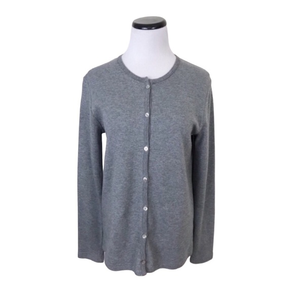 JOAN Vass Metallic Cardigan Sweater - Picture 1 of 6